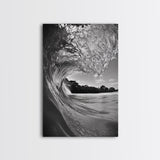 Ocean Wave, Surf Wall Art, Seascape Photography, Framed Canvas Print, Coastal Decor, Beach House Art, Bathroom Wall Art, Minimalist Art