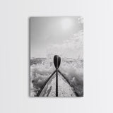 Kayak Splash, Adventure Paddle, Ocean Journey, Water Sports Art, Canvas Print, Office Wall Art, Outdoor Enthusiast Gift, boho wall decor