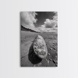 Whale Bone, Coastal Find, Ocean Relic, Framed Canvas Print, Seaside Wall Art, Beach House Decor, Nautical Minimalist Photography