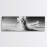 Sand Eruption, Desert Energy, Dust Storm, Framed Canvas Print, Modern Abstract Art, Office Wall Art, Dynamic Nature Photography