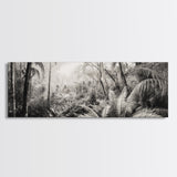 Jungle Light, Nature Vibe, Wild Forest, Framed Canvas Print, Boho Wall Art, Office Wall Decor, Earthy Tones Art, Rainforest Wall Print