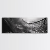 Deep Sea Net, Ocean Mood, Fisherman Style, Framed Canvas Print, Nautical Wall Art, Maritime Decor, Coastal Office Wall Art, Dark Ocean Print