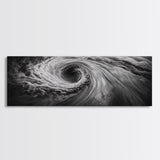 Ocean Vortex, Surreal Motion, Abstract Water, Canvas Print, Modern Coastal Decor, Bathroom Wall Art, Minimalist Abstract Photography