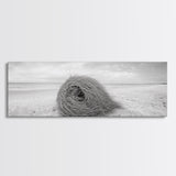 Tumbleweed Nest, Desert Beach, Natural Sculpture, Coastal Simplicity, Canvas Print, Modern Boho Wall Art, Neutral Home Aesthetic