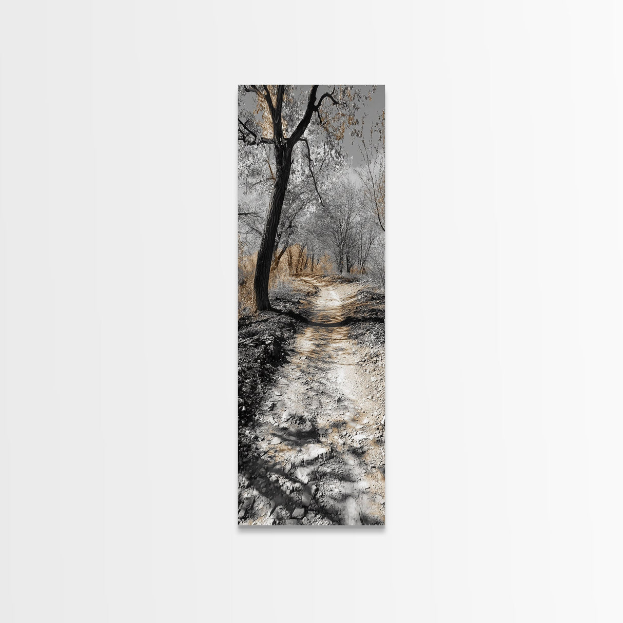 Forest Trail, Autumn Path, Nature Escape, Earthy Journey, Canvas Print, Rustic Fall Wall Art, Entryway or Hallway Decor, Woodland Landscape