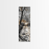 Forest Trail, Autumn Path, Nature Escape, Earthy Journey, Canvas Print, Rustic Fall Wall Art, Entryway or Hallway Decor, Woodland Landscape