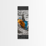 Nomadic Man, Desert Life, Color Blankets, Tribal Spirit, Framed Canvas Print, Ethnic Art, Boho Decor, Bedroom Wall Art, Cultural Piece