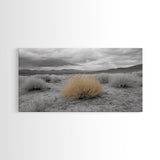 Desert Scene, Tumbleweed Beauty, Arid Landscape, Western Mood, Framed Canvas Print, Neutral Art, Entryway Wall Art, Rustic Home Style