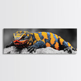 Colorful Lizard Art, Vibrant Reptile Closeup, Wildlife Macro, Canvas Print, Bold Nature Decor, Kids Room Wall Art, Bedroom Wall Art