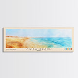 Agiba Beach, Egypt Watercolor Print, Vacation Gift, Egypt Wall Art, Beach Painting, Beach Decor, Beach Or Lakehouse Art