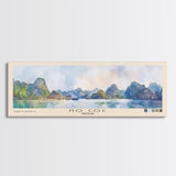 Ho Coc, Vietnam Watercolor Print, Vacation Gift, Vietnam Wall Art, Beach Painting, Beach Decor, Large Wall Art, Wood Frame Art