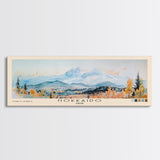 Hokkaido, Japan Watercolor Print, Vacation Gift, Japan Wall Art, Beach Painting, Beach Decor, Beach Or Lakehouse Art