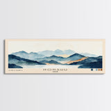 Honshu, Japan Watercolor Print, Vacation Gift, Japan Wall Art, Beach Painting, Beach Decor, Large Wall Art, Wood Frame Art