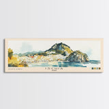 Ischia, Italy Watercolor Beach Print, Vacation Gift, Italy Wall Art, Beach Painting, Beach Decor, Beach Painting