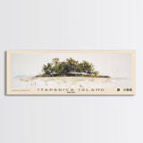 Itaparica Island, Brazil Watercolor Beach Print, Vacation Gift, Brazil Wall Art, Beach Painting, Beach Decor, Beach Painting