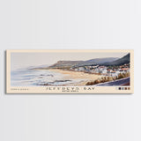 Jeffreys Bay, South Africa Watercolor Print, Vacation Gift, South Africa Wall Art, Beach Painting, Beach Decor, Large Wall Art, Wood Frame Art
