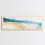 Long Beach, Vietnam Watercolor Beach Print, Vacation Gift, Vietnam Wall Art, Beach Painting, Beach Decor, Beach Painting