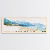 Mogren Beach, Montenegro Watercolor Beach Print, Vacation Gift, Montenegro Wall Art, Beach Painting, Beach Decor, Beach Painting