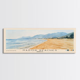 Nador Beaches, Morocco Watercolor Print, Vacation Gift, Morocco Wall Art, Beach Painting, Beach Decor, Beach Or Lakehouse Art