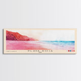 Playa Roja, Peru Watercolor Beach Print, Vacation Gift, Peru Wall Art, Beach Painting, Beach Decor, Beach Painting