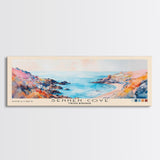 Sennen Cove, United Kingdom Watercolor Beach Print, Vacation Gift, United Kingdom Wall Art, Beach Painting, Beach Decor, Beach Painting
