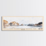 Surin Islands Marine National Park, Thailand Watercolor Print, Vacation Gift, Thailand Wall Art, Beach Painting, Beach Decor, Large Wall Art, Wood Frame Art