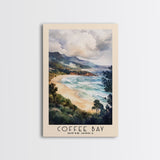 Coffee Bay, South Africa Watercolor Beach Print, Vacation Gift, South Africa Wall Art, Beach Painting, Beach Decor, Beach Painting