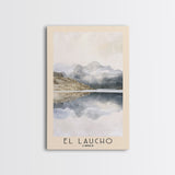 El Laucho, Chile Watercolor Print, Vacation Gift, Chile Wall Art, Beach Painting, Beach Decor, Large Wall Art, Wood Frame Art