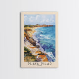 Playa Pilar, Cuba Watercolor Beach Print, Vacation Gift, Cuba Wall Art, Framed Canvas Print, Framed Beach Painting