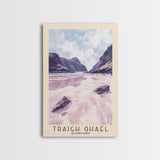 Traigh Ghael, Scotland Watercolor Print, Vacation Gift, Scotland Wall Art, Beach Painting, Beach Decor, Large Wall Art, Wood Frame Art