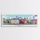 Barnaul Russia Wall Art, Panoramic Travel Poster, Panoramic Framed Canvas Print, City Wall Art, Wall Hanging Home Decor, Travel Art