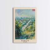 Kirov Russia Winter Landscape, Framed Canvas Print, Travel Poster, Wall Art, Home Decor, Living Room Decoration, Russian Urban Art