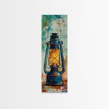 Lantern Glow Canvas Print rustic decor moody art farmhouse art wabi sabi art guest room art gift idea him gift idea her