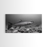 Trout, Fly Fishing Art, Rustic Decor, Coastal Wall Art, Lake Tahoe Art, Fishing Art, Nautical Painting, Framed Canvas Print