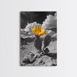 Desert Bloom, Wildflower Painting, Botanical Prints, Rustic Art, Southwest Wall Art, Nature Decor, Framed Canvas Print, Gift Idea