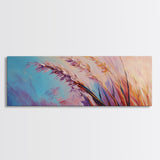 Soft Wheat Field, wildflower painting, wabi sabi art, botanical prints, soft colors, minimal decor, modern home, canvas print