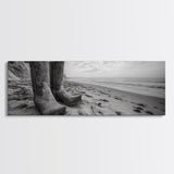 Cowboy Boots, coastal wall art, rustic decor, boho art, wabi sabi art, cowboy painting, framed canvas print, western style decor