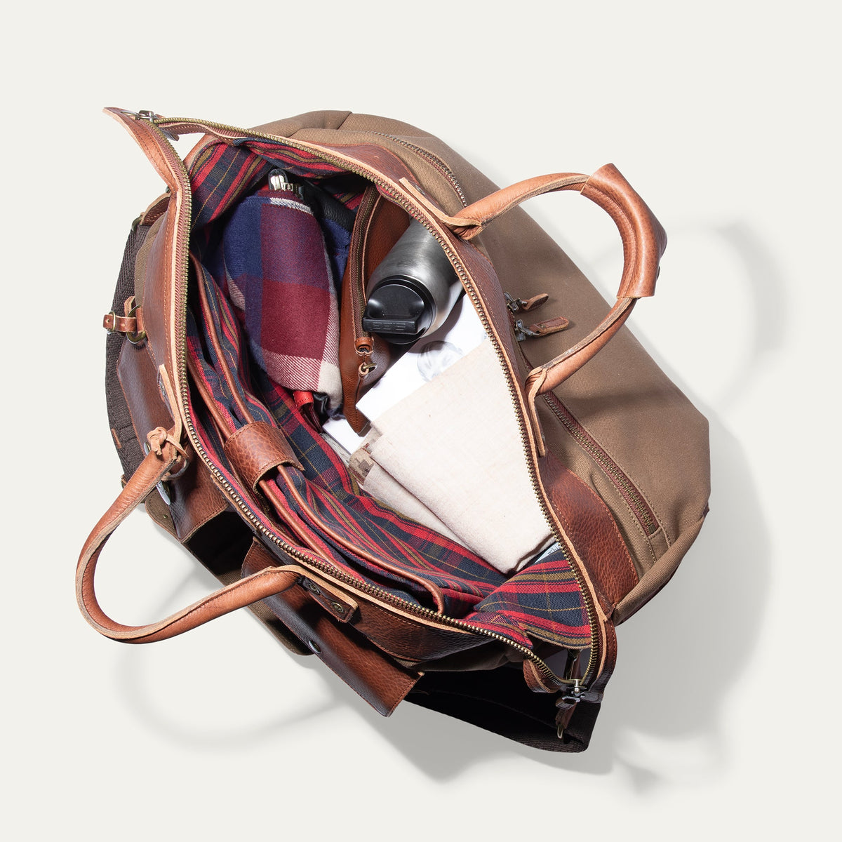 Canvas + Leather Travel Duffle