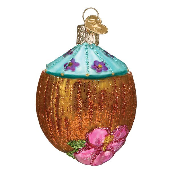 Tropical Coconut Drink Ornament