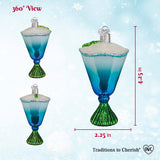 Blue Glacier Cocktail Ornament