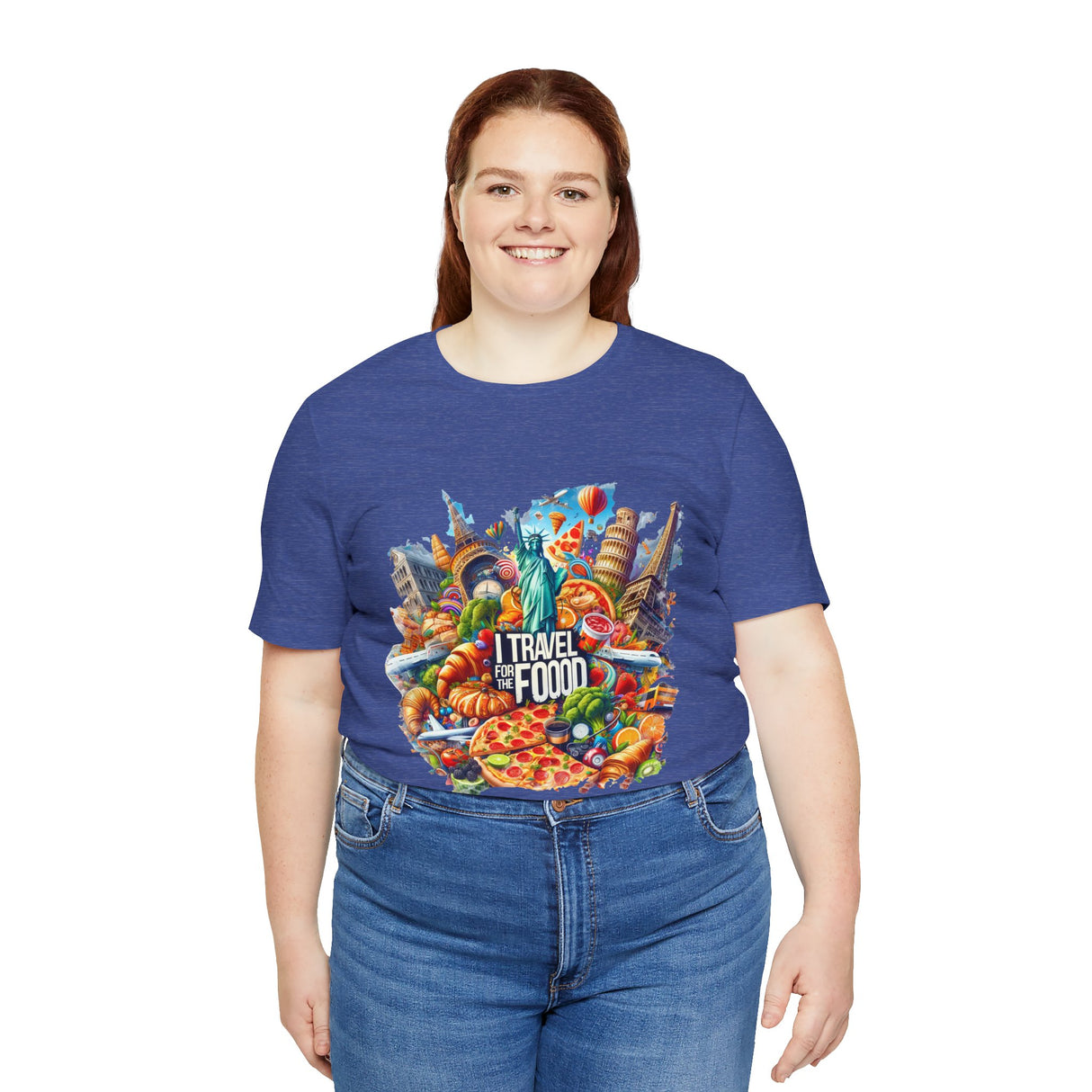 "I Travel for The Food" full color T-shirt