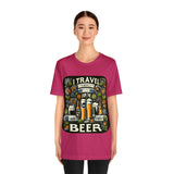 "I Travel for The Beer" full color T-shirt