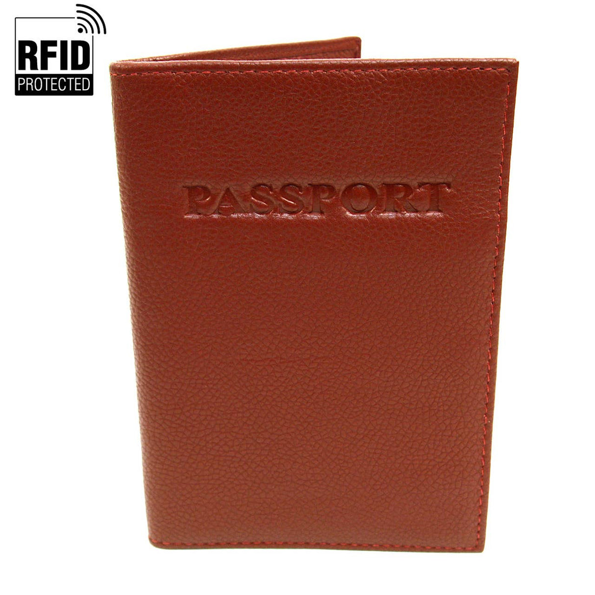 RFID Genuine Leather Passport Case