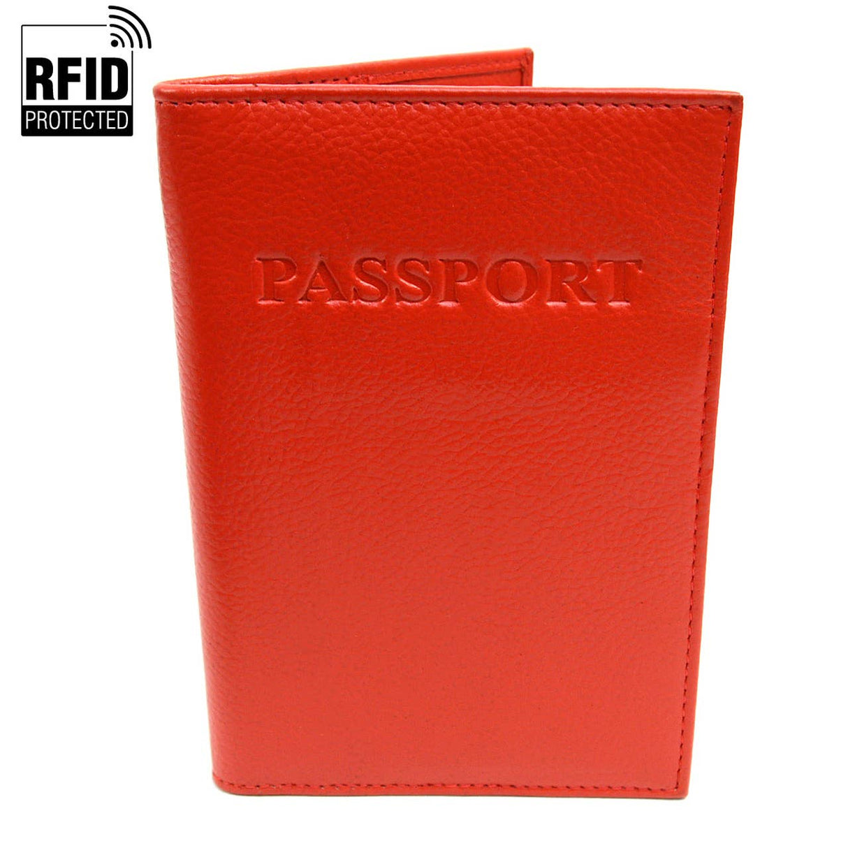 RFID Genuine Leather Passport Case