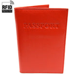 RFID Genuine Leather Passport Case