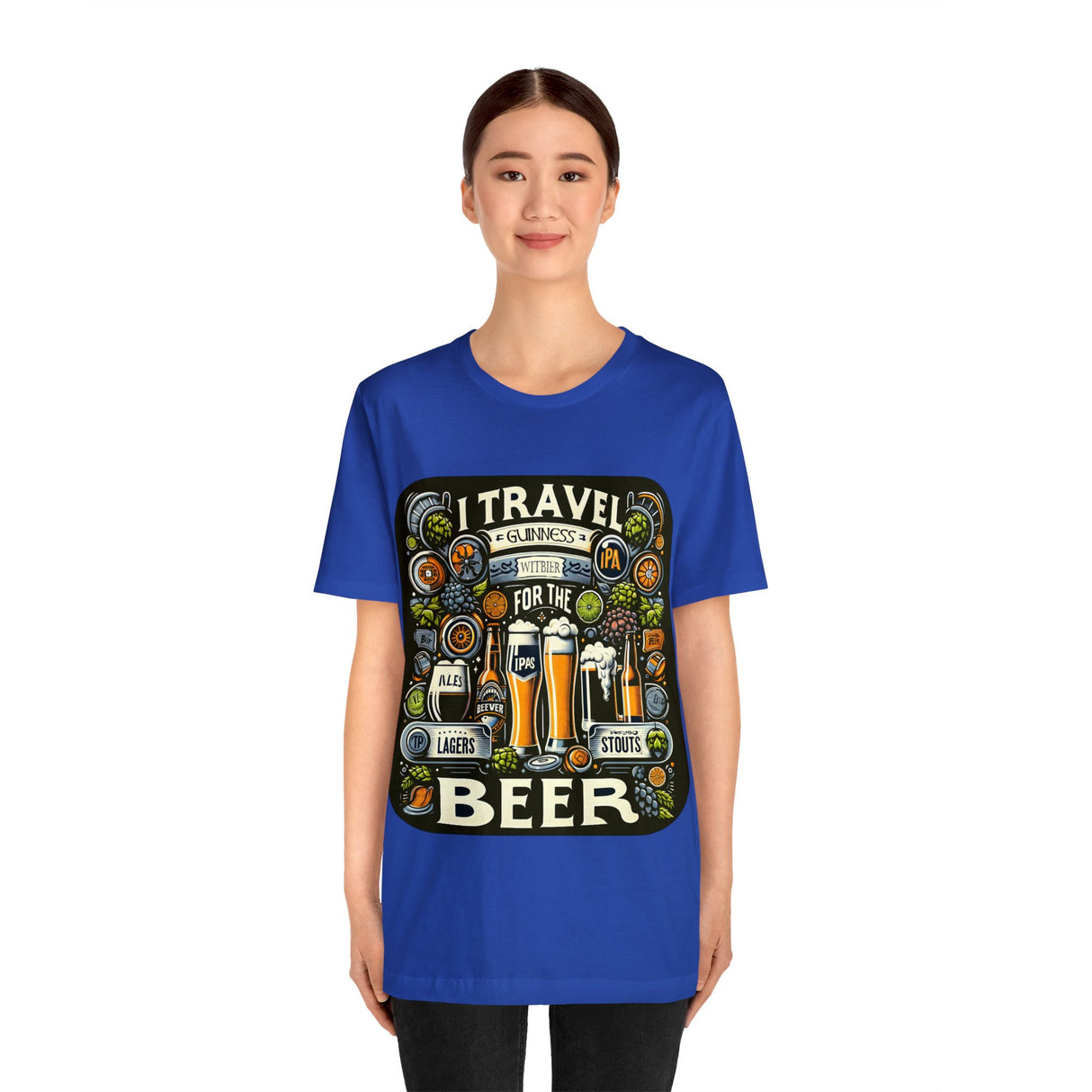 "I Travel for The Beer" full color T-shirt