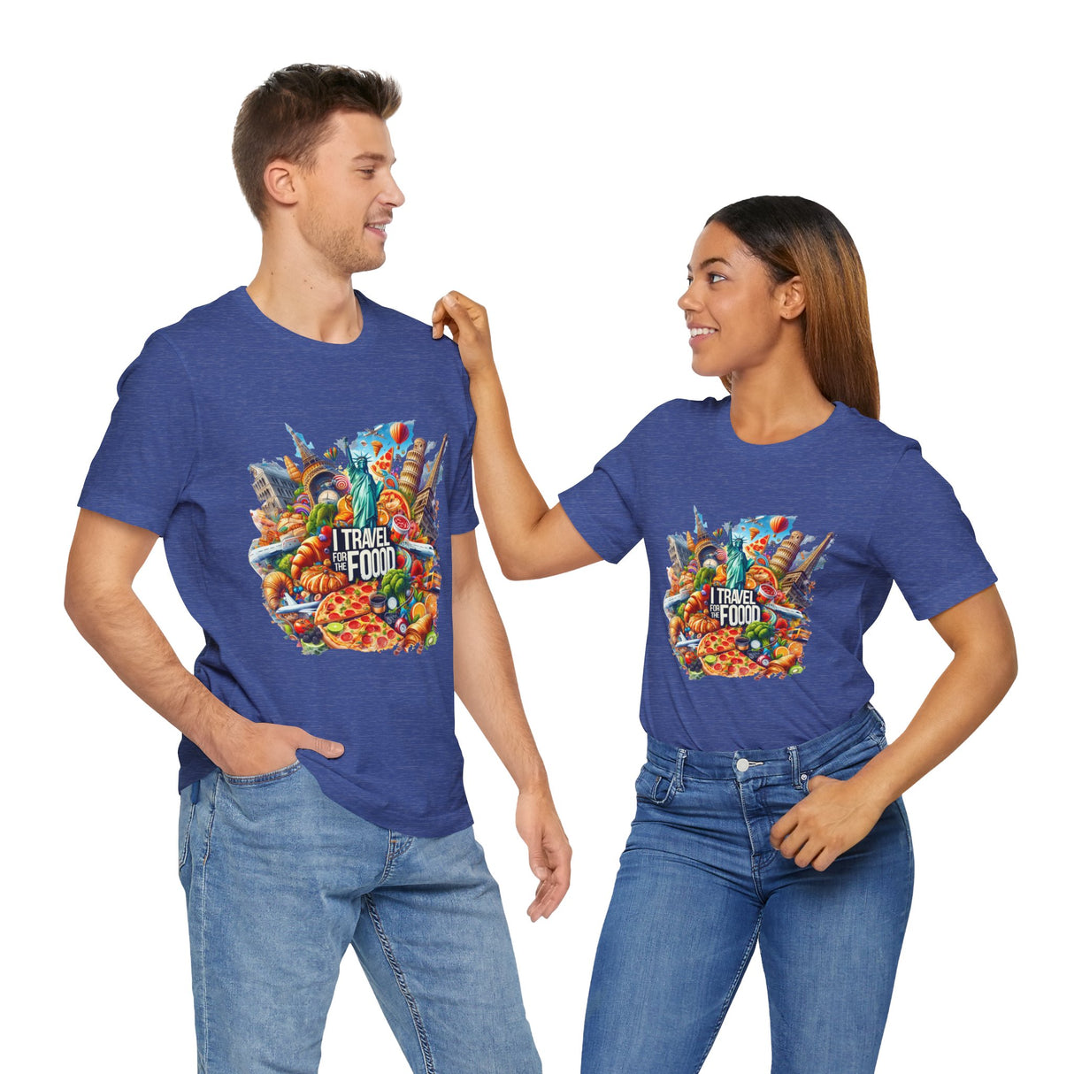 "I Travel for The Food" full color T-shirt