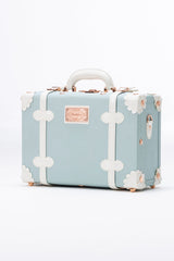 SarahFace 3 Pieces Luggage Sets - Embossed Blue's