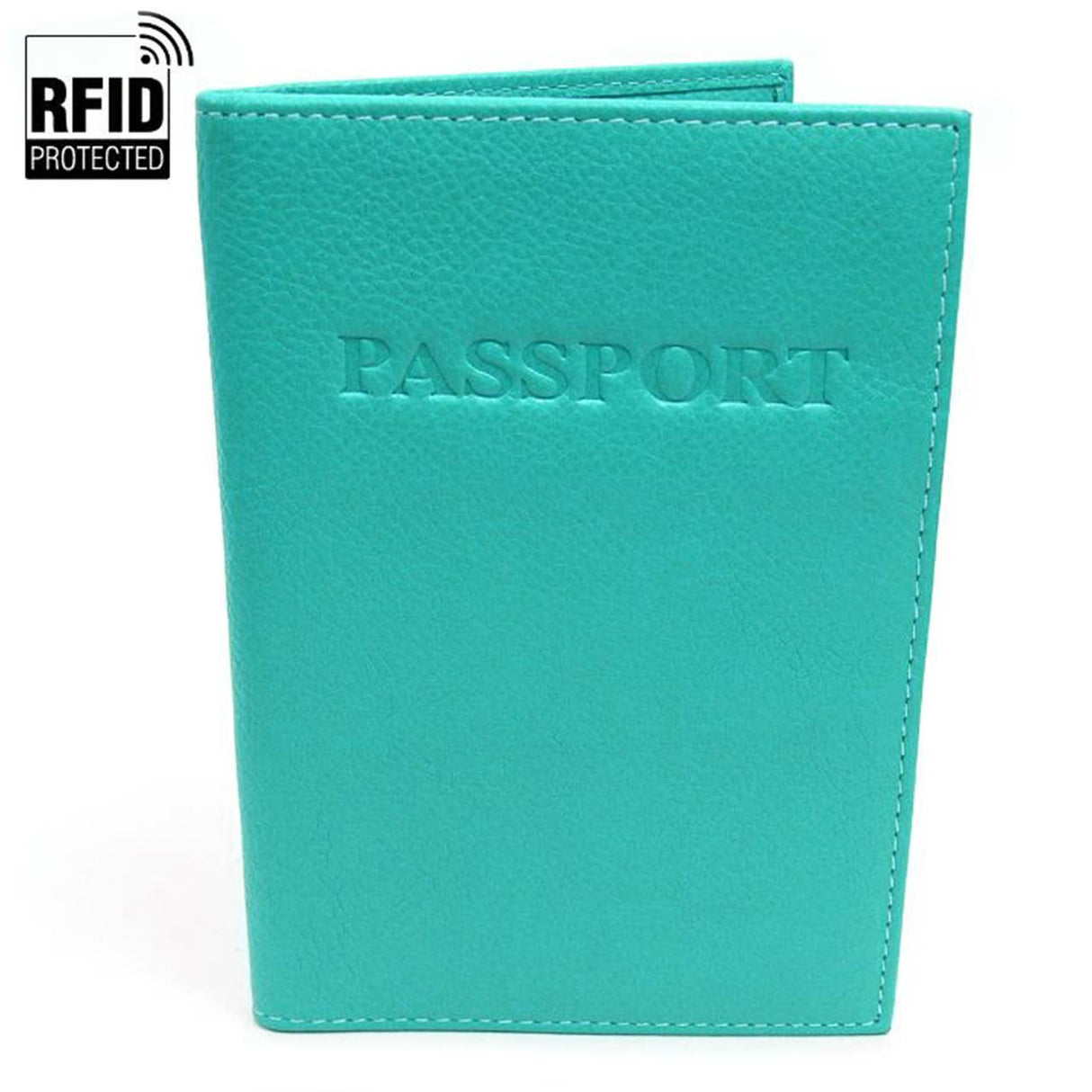RFID Genuine Leather Passport Case