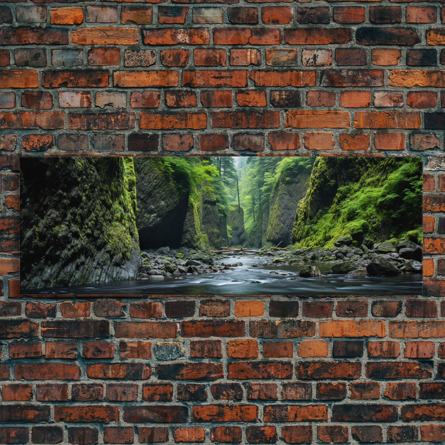 Panoramic Print of Oneonta Gorge Columbia River Extra Large Wall Art, Panoramic Wall Art, Panoramic Landscape Print, Landscape Photography